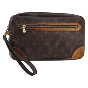LOUIS VUITTON Monogram Marly Dragonne GM Clutch Bag M51825 LV Auth BA8769